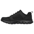 Skechers Track Knockhill Baskets Noires En Cuir Pour Hommes