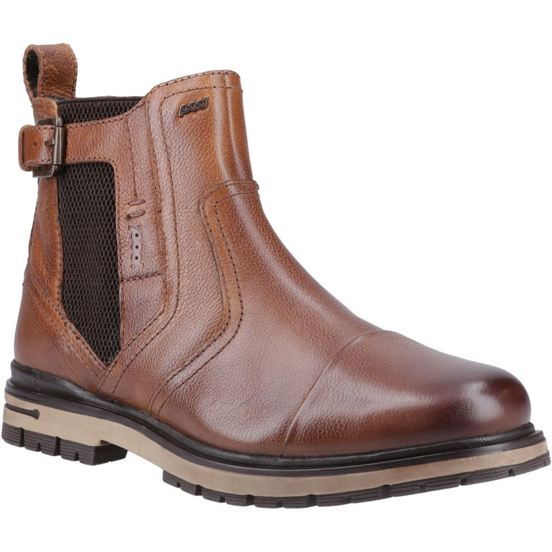 Pod Apollo Bottes Marron Pour Hommes En Cuir/Textile