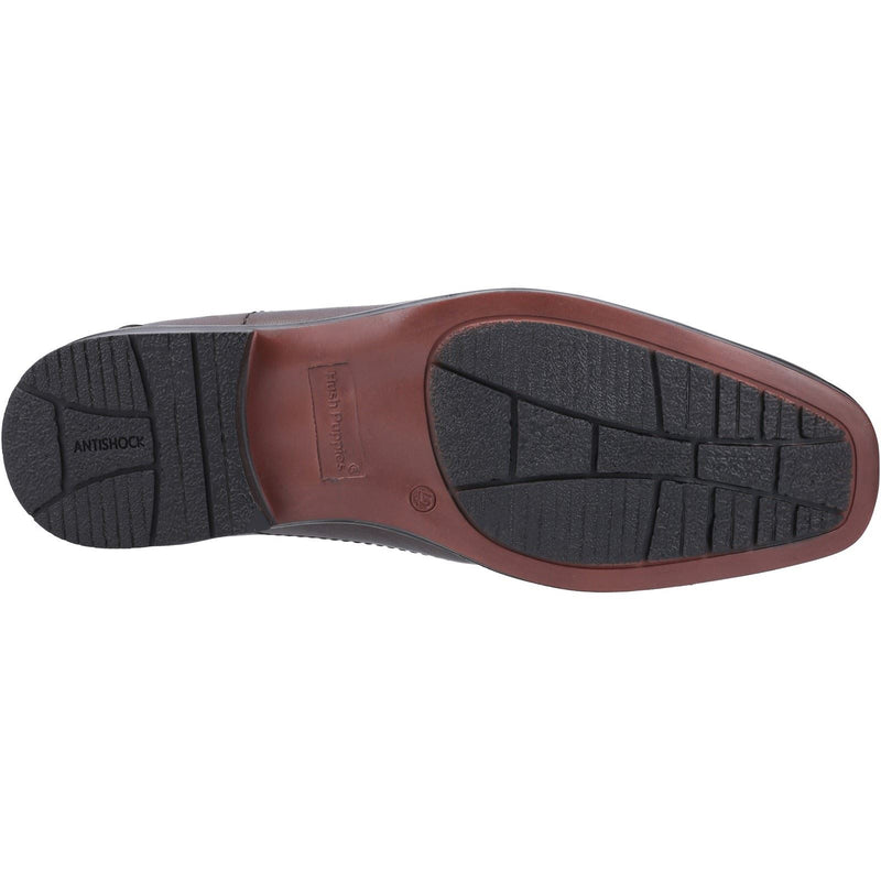 Hush Puppies Brody Chaussures Pour Hommes En Cuir, Coloris Chocolat, À Enfiler.