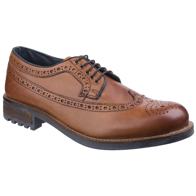 Cotswold Poplar Chaussures Brogues En Cuir Pour Hommes, Couleur Fauve