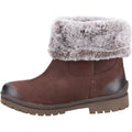 Hush Puppies Alice Bottes Marron En Cuir Pour Femmes