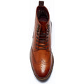 Base London Boone Bottes En Cuir Pour Homme Marron Clair