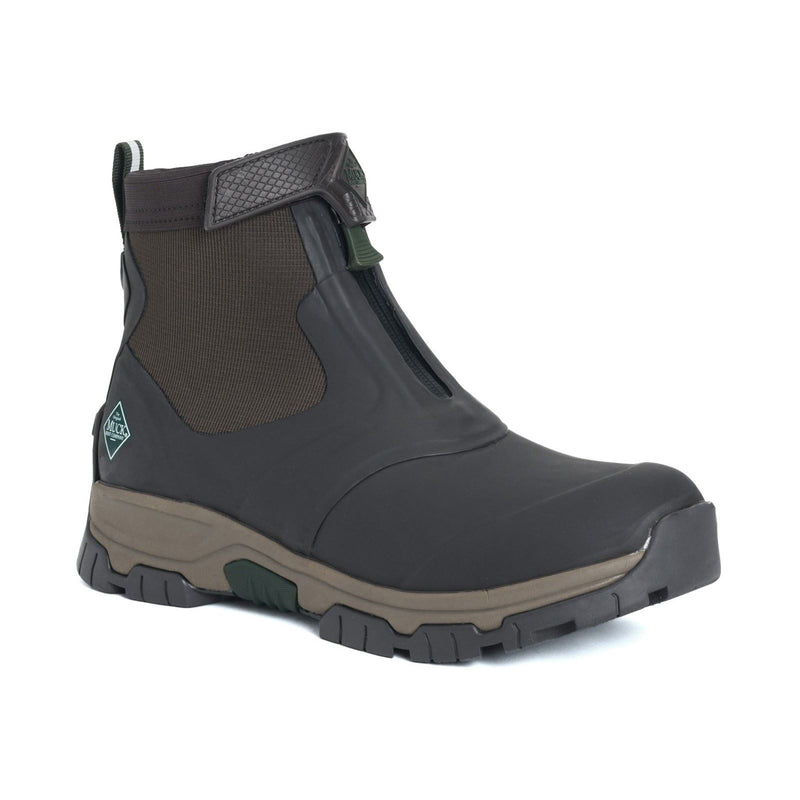 Muck Boots Apex Mid Zip Bottes En Caoutchouc Brun Foncé Wellington