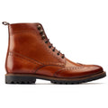 Base London Boone Bottes En Cuir Pour Homme Marron Clair