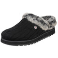 Skechers Keepsakes Ice Angel Chaussons Noirs Pour Femmes En Polyester