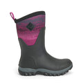 Muck Boots Arctic Sport Mid Bottes De Pluie En Caoutchouc Noir/Magenta