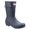 Hunter Original Short Bottes En Caoutchouc Bleu Marine Pour Femme