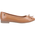 Hush Puppies Naomi Ballérines Plates En Cuir Pour Femmes De Couleur Beige.