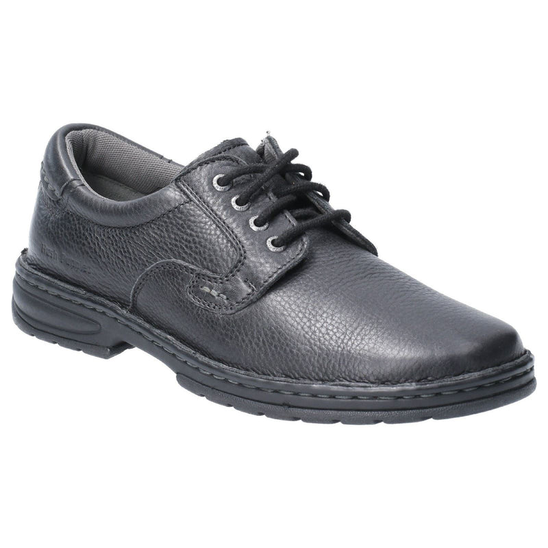 Hush Puppies Outlaw II Chaussures En Cuir Noir À Lacets Pour Hommes