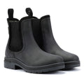 Barbour Birch Bottes Noires En Cuir Pour Femmes