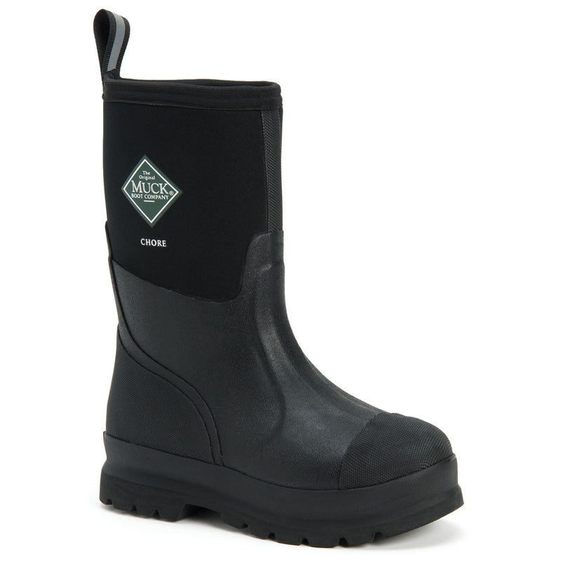 Muck Boots Chore Classic Mid Bottes En Caoutchouc Noires