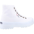 Superga 2341 Alpina Resin Eyelets Bottes Blanches Pour Femme 100 % Coton