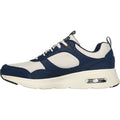 Skechers Skech-Air Court - Yatton Baskets En Cuir Pour Hommes Bleu Marine/Naturel