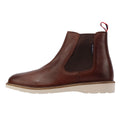 Ben Sherman Hampton Bottes Rouges En Cuir Pour Hommes