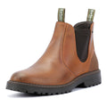 Barbour Patton Bottes Hommes En Cuir Marron