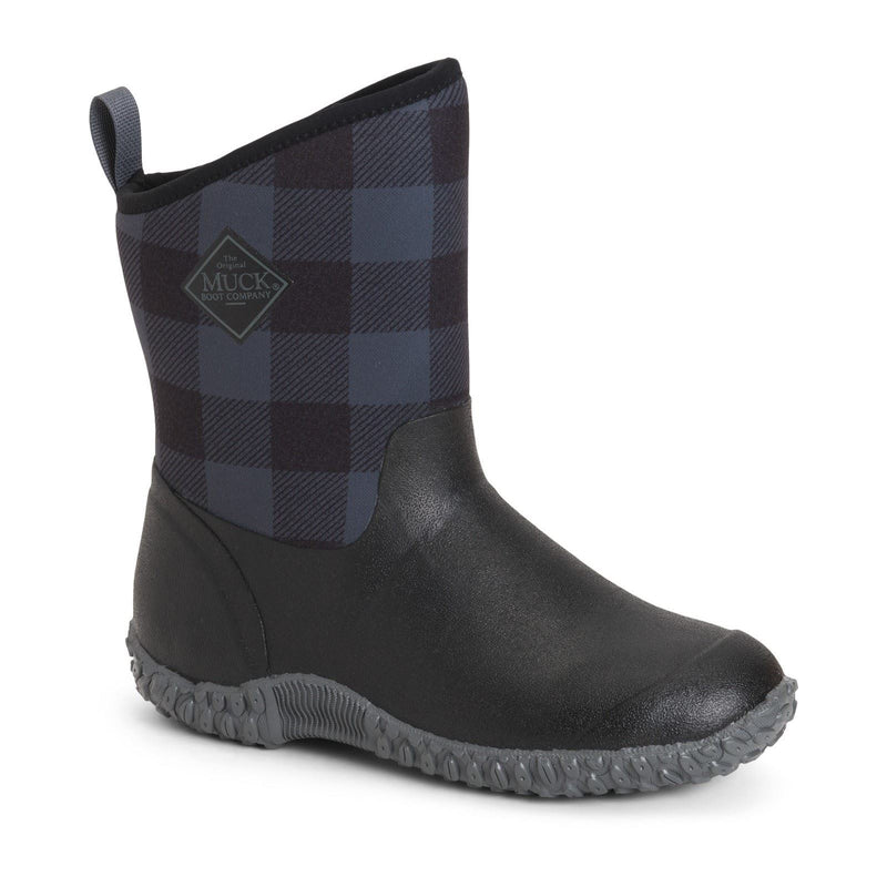 Muck Boots Muckster II Mid Bottes En Caoutchouc À Carreaux Noir/Gris