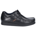 Base London Event Chaussures En Cuir Noir À Lacets Pour Hommes