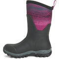 Muck Boots Arctic Sport Mid Bottes De Pluie En Caoutchouc Noir/Magenta