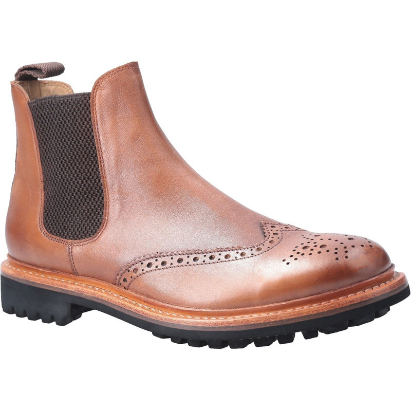 Cotswold Siddington Commando Bottes En Cuir Marron Pour Hommes