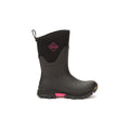 Muck Boots Arctic Ice Mid AGAT Bottes En Caoutchouc Noir/Rose Vif