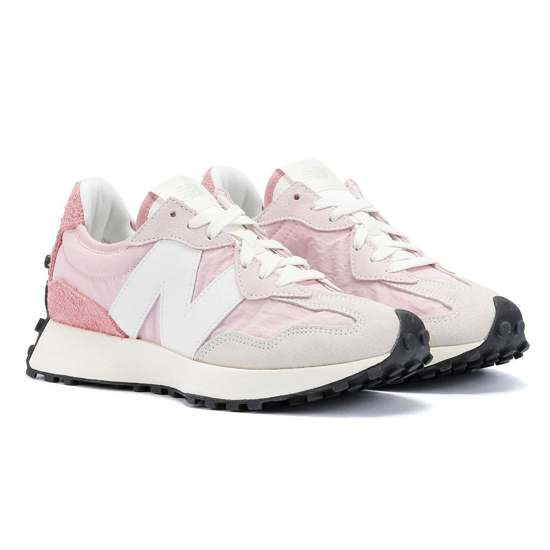 New Balance 327 Baskets roses en daim pour femme