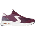 Skechers Skech-Air Court Air Wave Sneakers Femme En Cuir Bordeaux/Multicolore