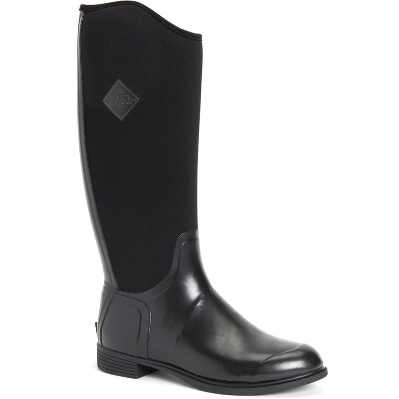 Muck Boots Derby Tall Bottes En Caoutchouc Noires Wellington