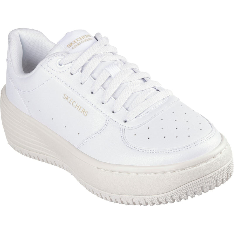 Skechers Grand 92 Be Lifted Baskets Pour Femmes En Synthétique Blanc/Naturel