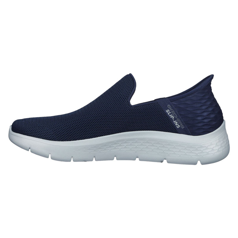 Skechers Go Walk Flex No Hands Baskets En Polyester Pour Homme, Couleur Marine