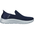 Skechers Go Walk Flex No Hands Baskets En Polyester Pour Homme, Couleur Marine