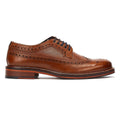 Ben Sherman Archie Brogue Chaussures En Cuir Marron À Lacets Pour Homme