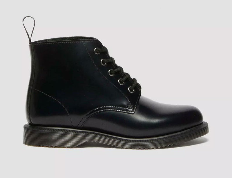 Dr. Martens Emmeline Bottes Noires En Cuir Pour Femmes