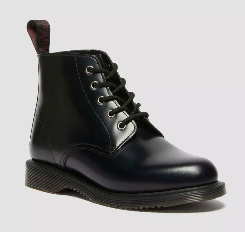 Dr. Martens Emmeline Bottes Noires En Cuir Pour Femmes