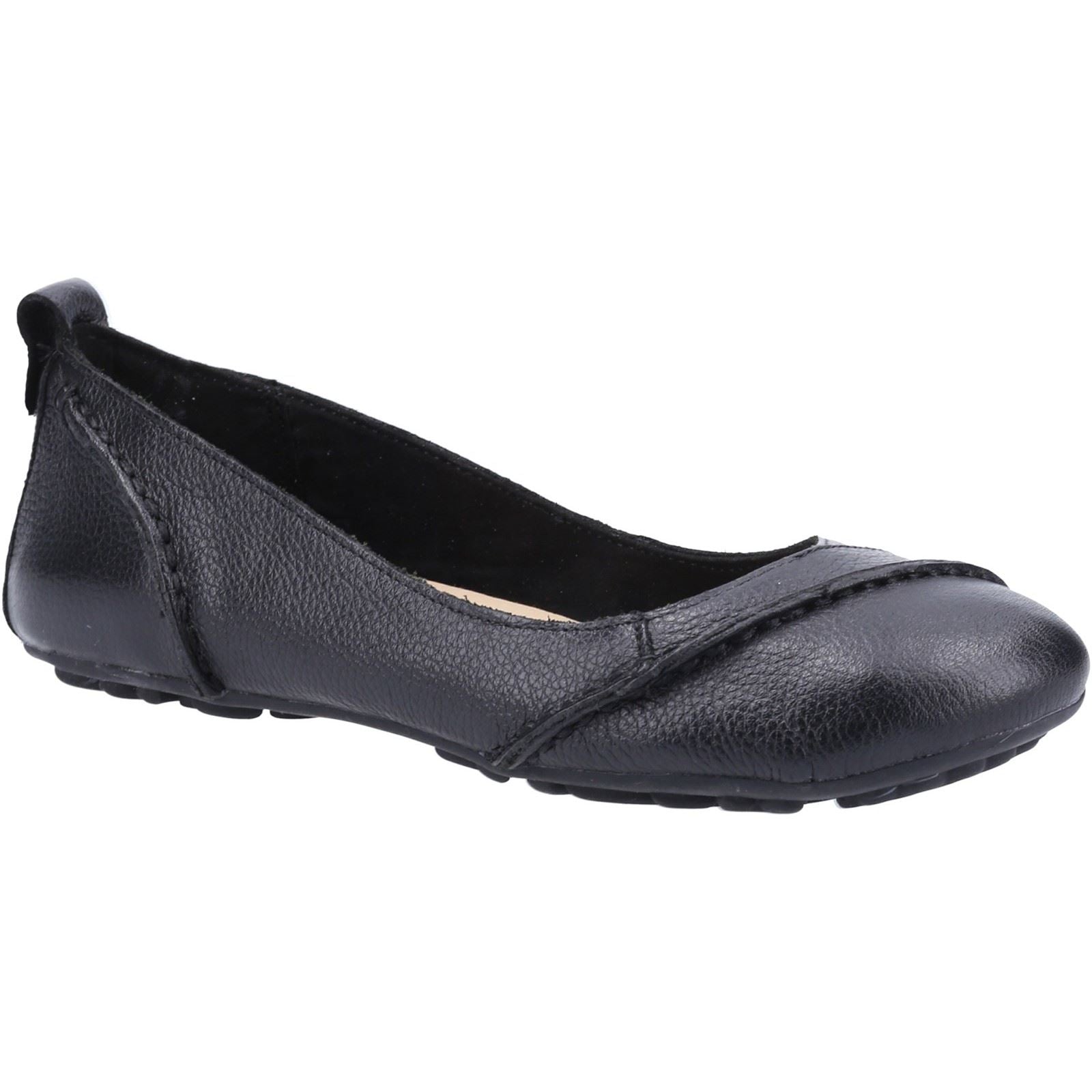 Hush Puppies Janessa Ballerines Noires Pour Femme En Cuir