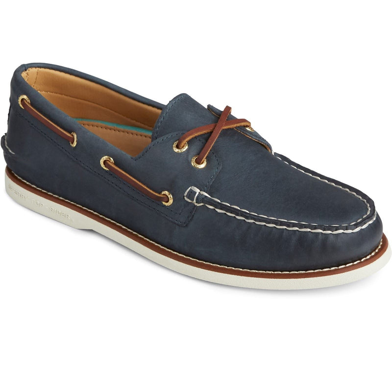 Sperry Gold Cup Authentic Original Chaussures Bateau En Cuir Pour Hommes, Bleu Marine