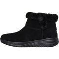 Skechers On-the-GO Stellar Cozy Step Bottes En Cuir Noir Pour Femme