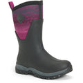 Muck Boots Arctic Sport Mid Bottes De Pluie En Caoutchouc Noir/Magenta