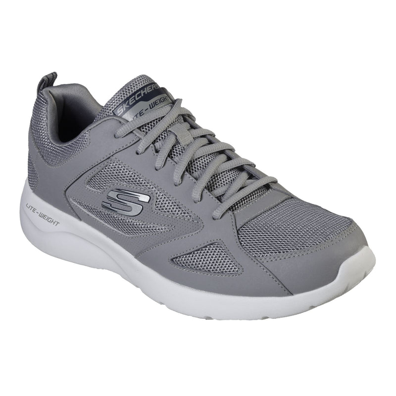 Skechers Dynamight 2.0 Baskets Grises Pour Homme En Maille