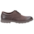 Hush Puppies Trevor Chaussures En Cuir Marron À Lacets Pour Homme