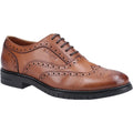 Hush Puppies Santiago Chaussures En Cuir Pour Homme À Lacets De Couleur Beige.