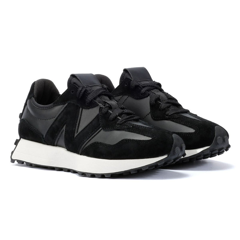 New Balance 327 Baskets noires en cuir