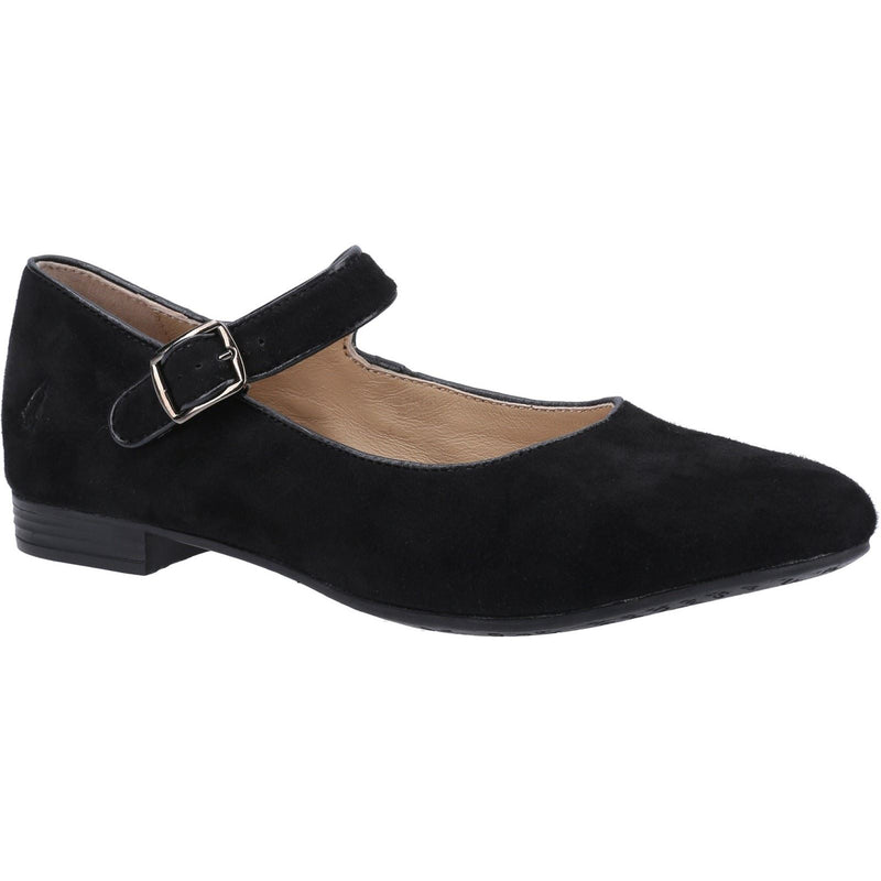 Hush Puppies Melissa Strap Ballerines Noires En Daim Pour Femmes