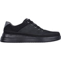 Skechers Proven - Aldeno Chaussures En Cuir Noir À Lacets Pour Hommes