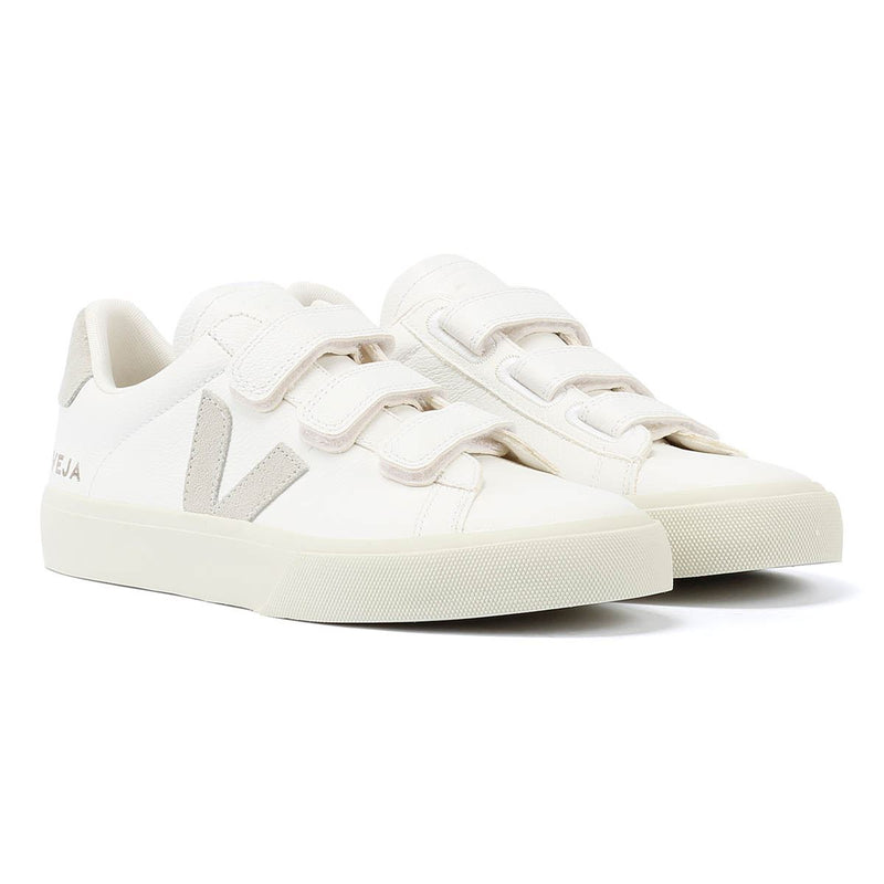 Veja Recife Baskets En Cuir Blanc/Naturel Pour Femmes