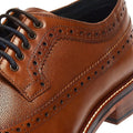 Ben Sherman Archie Brogue Chaussures En Cuir Marron À Lacets Pour Homme