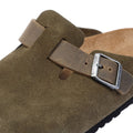 Birkenstock Boston Suede Clogs Verts