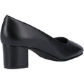 Hush Puppies Anna Talons Hauts Noirs Pour Femmes En Cuir