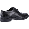 Hush Puppies Santiago Chaussures En Cuir Noir À Lacets Pour Hommes