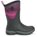 Muck Boots Arctic Sport Mid Bottes De Pluie En Caoutchouc Noir/Magenta