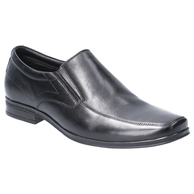 Hush Puppies Billy Chaussures Noires Pour Hommes En Cuir À Enfiler